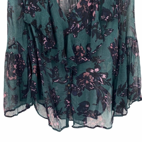 Anthropologie Featherbone Femme Ruffled Blouse - Picture 6 of 13